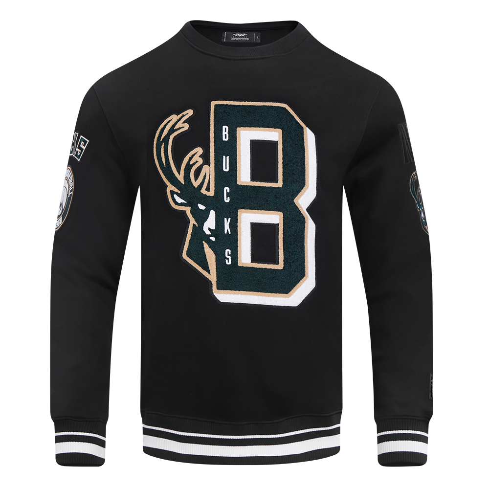 SUDADERA DE CUELLO REDONDO NBA MILWAUKEE BUCKS MASH UP