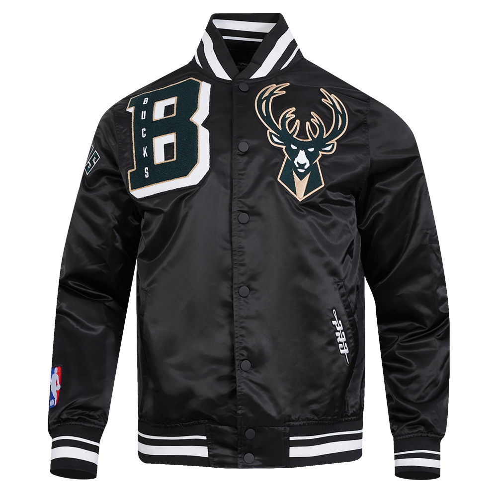 CHAMARRA DE SATÉN NBA MILWAUKEE BUCKS MASH UP