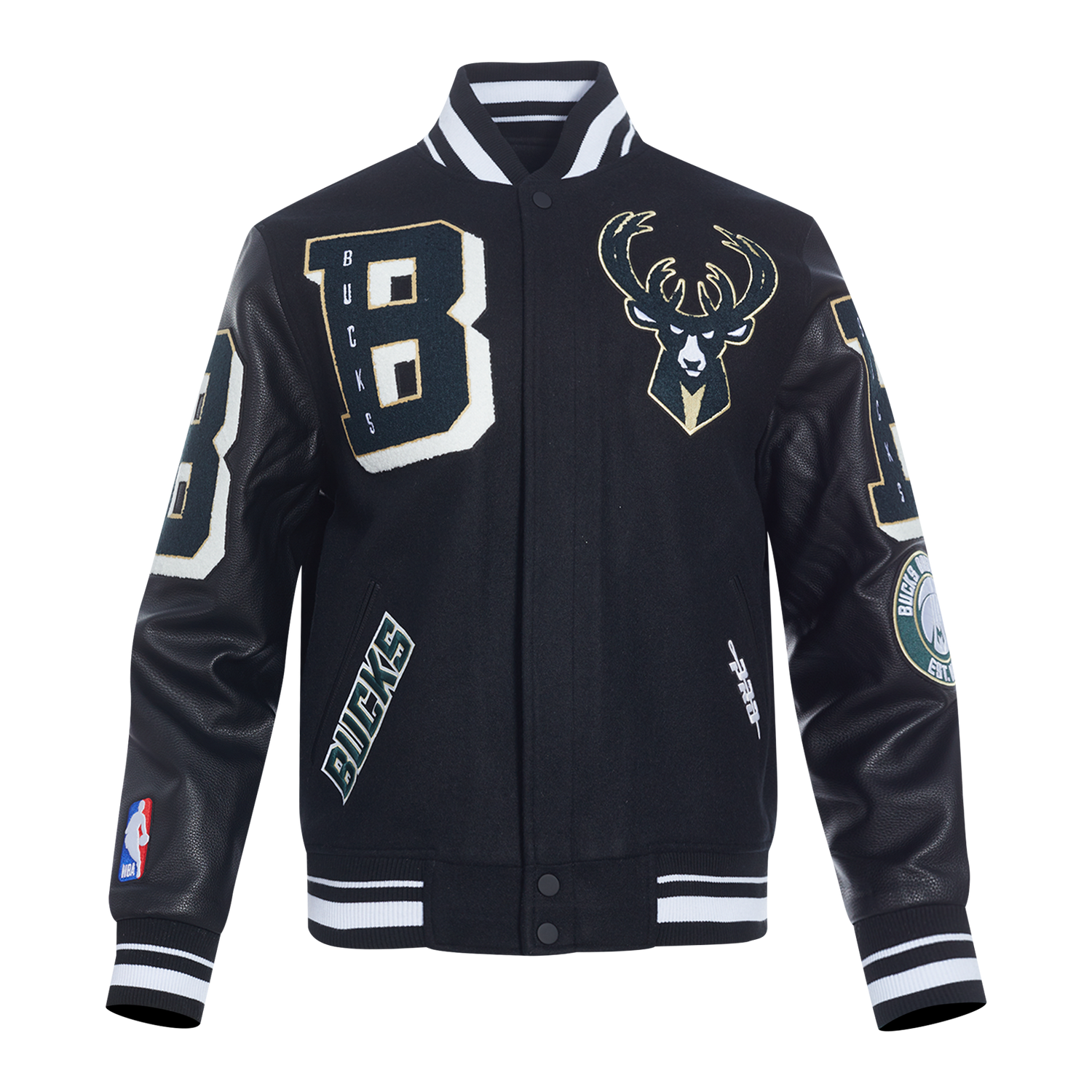 CHAMARRA UNIVERSITARIA NBA MILWAUKEE BUCKS MASH UP