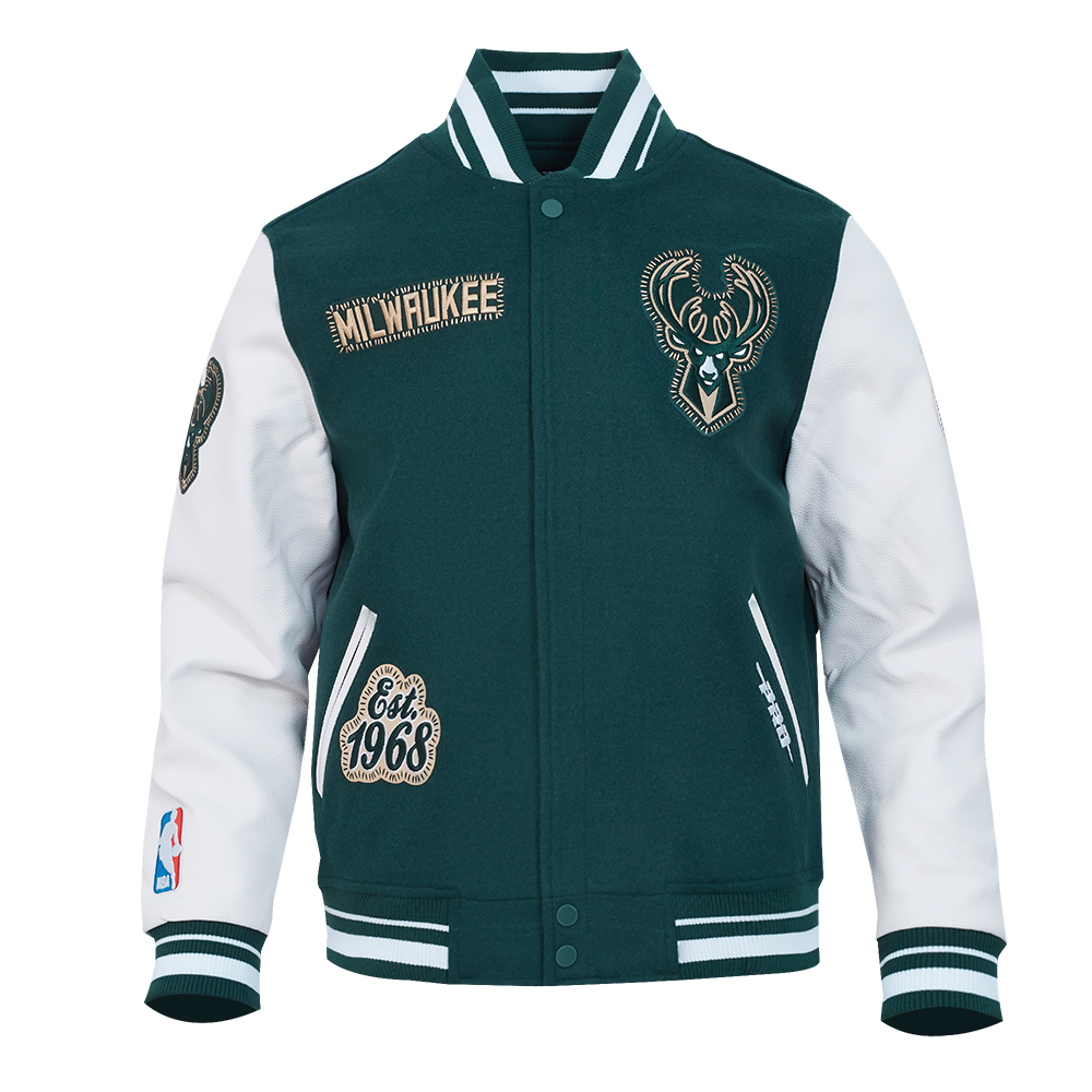 CHAMARRA UNIVERSITARIA NBA MILWAUKEE BUCKS DIY PICK STITCH
