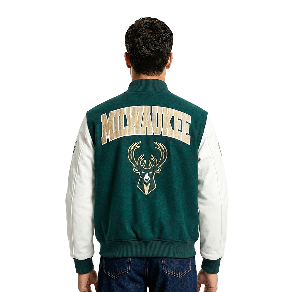 CHAMARRA UNIVERSITARIA NBA MILWAUKEE BUCKS CITY ARCH