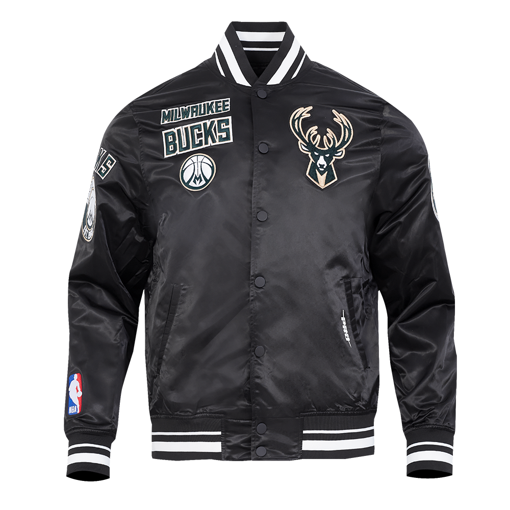 CHAMARRA DE SATÍN NBA MILWAUKEE BUCKS RETRO CLASSICS