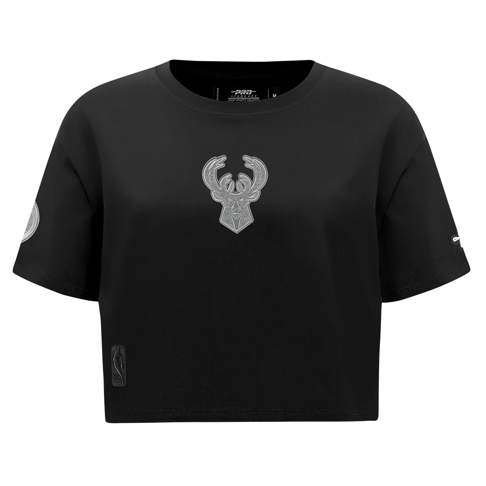 PLAYERA CROP NBA MILWAUKEE BUCKS REVERSE FRENCH TERRY PARA MUJER