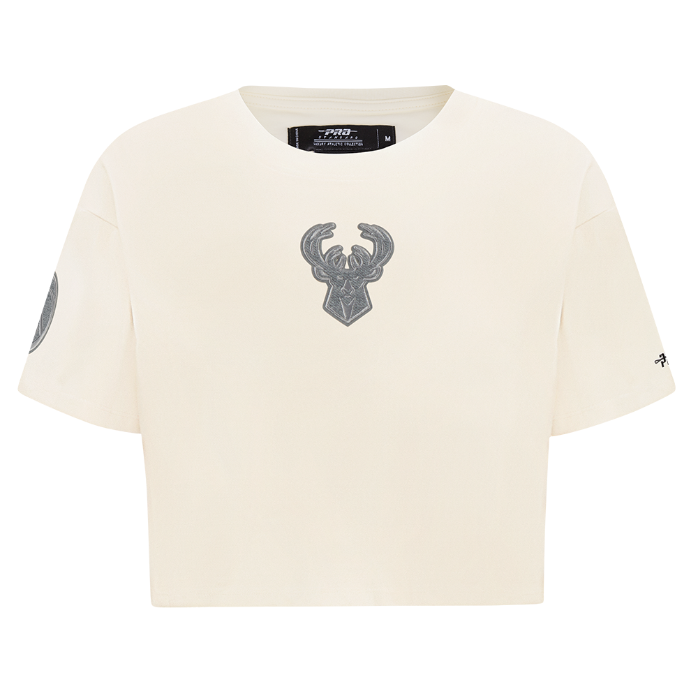 PLAYERA CROP NBA MILWAUKEE BUCKS REVERSE FRENCH TERRY PARA MUJER