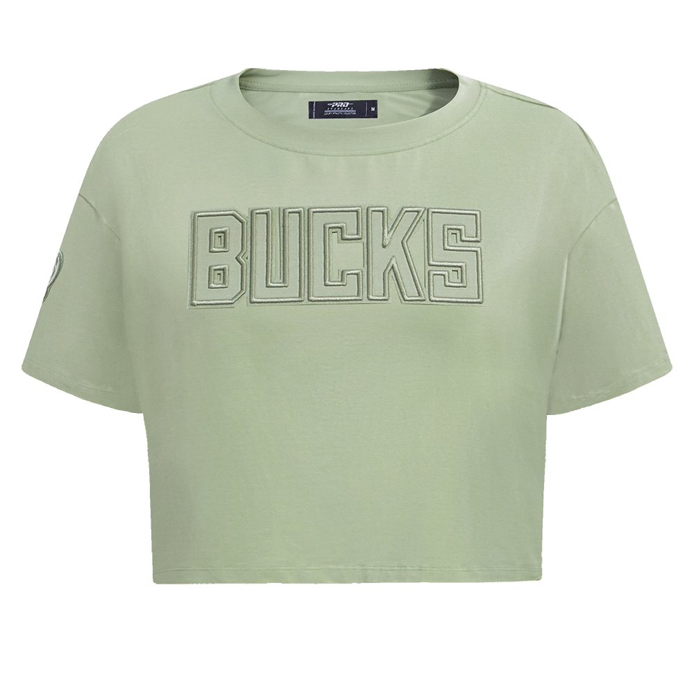 PLAYERA CROP NBA MILWAUKEE BUCKS NEUTRAL PARA MUJER