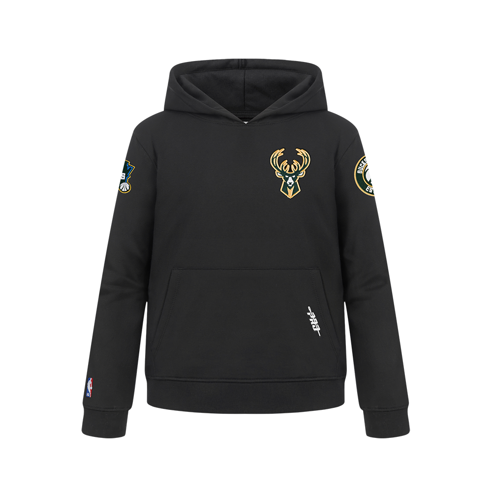 SUDADERA CON GORRO NBA MILWAUKEE BUCKS CLASSIC CHENILLE PARA NIÑO JUNIOR