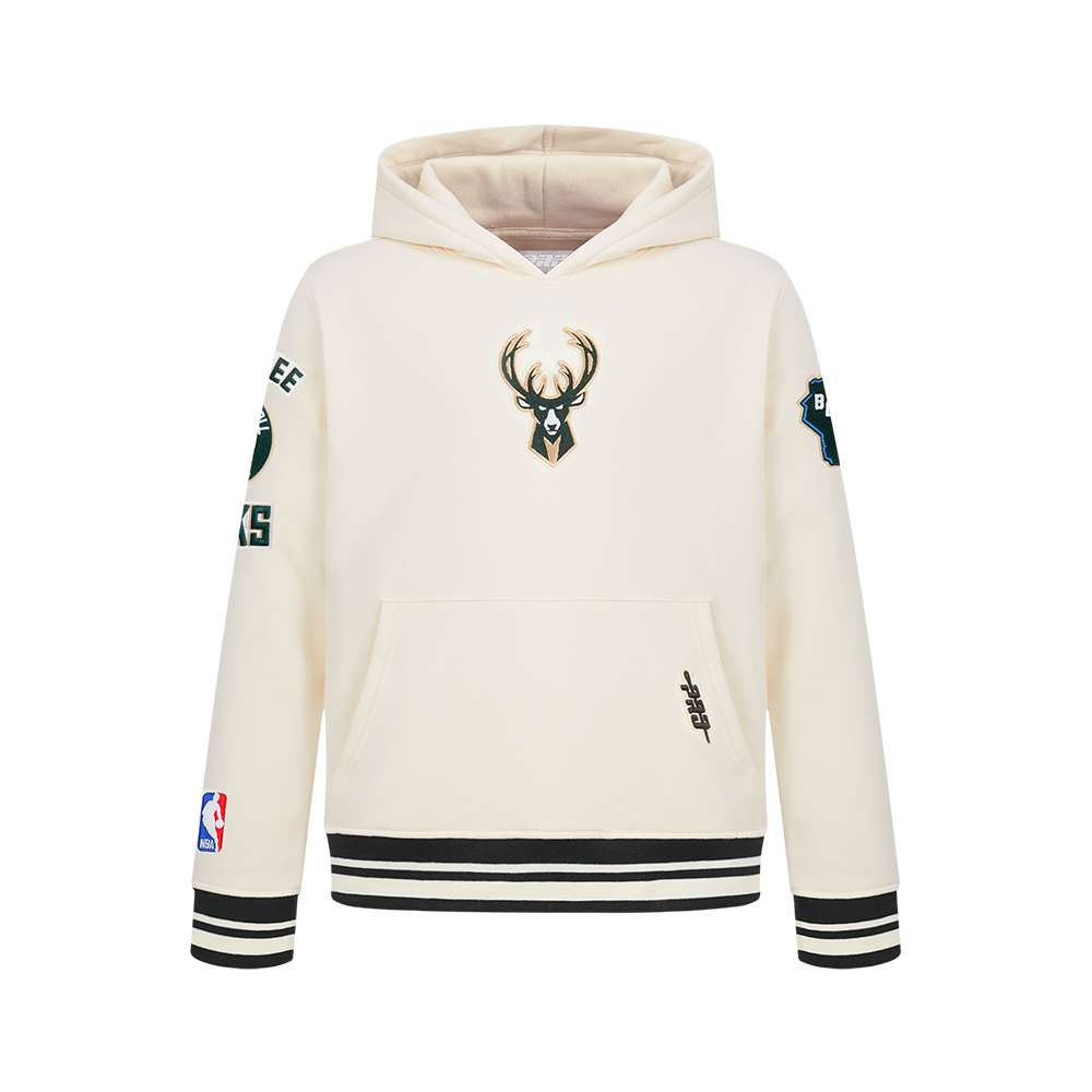 SUDADERA DE CUELLO REDONDO NBA MILWAUKEE BUCKS RETRO CLASSICS PARA NIÑO JUNIOR