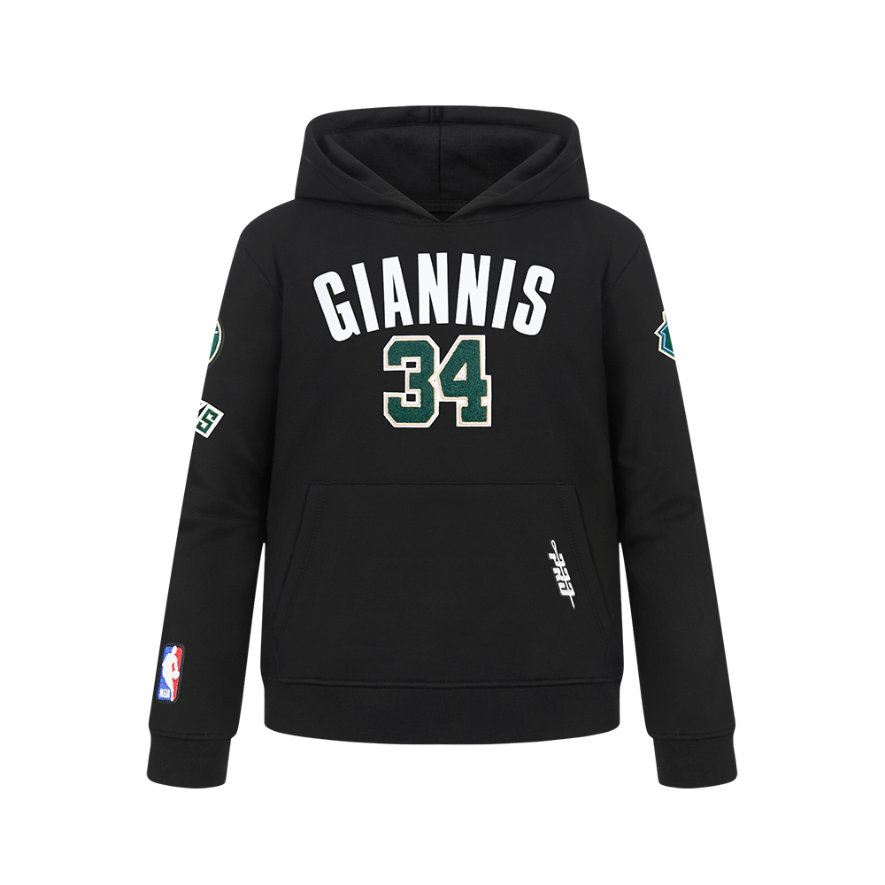 SUDADERA CON GORRO NBA MILWAUKEE BUCKS CLASSIC PNN PARA NIÑO JUNIOR