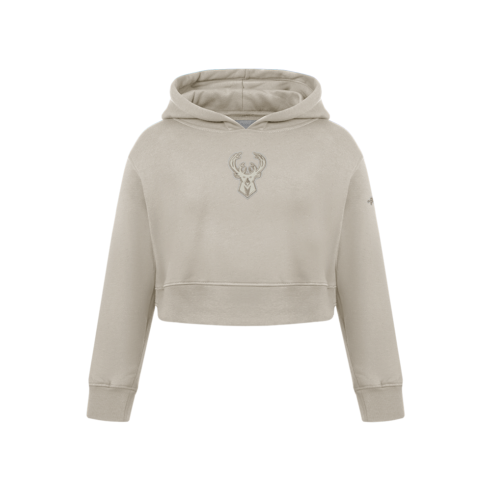 SUDADERA DE CUELLO REDONDO NBA MILWAUKEE BUCKS NEUTRAL PARA NIÑA JUNIOR