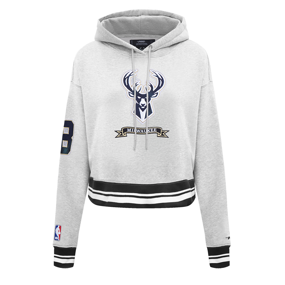 SUDADERA CON GORRO NBA MILWAUKEE BUCKS PRO PREP PARA MUJER