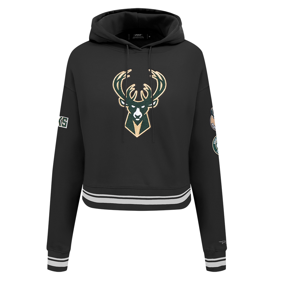 SUDADERA CON GORRO NBA MILWAUKEE BUCKS RETRO CLASSICS PARA MUJER