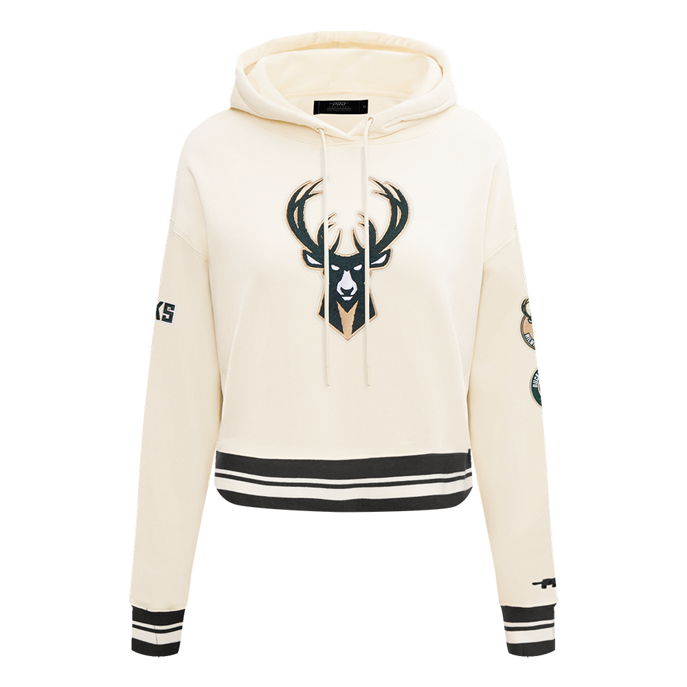 SUDADERA CON GORRO NBA MILWAUKEE BUCKS RETRO CLASSICS PARA MUJER
