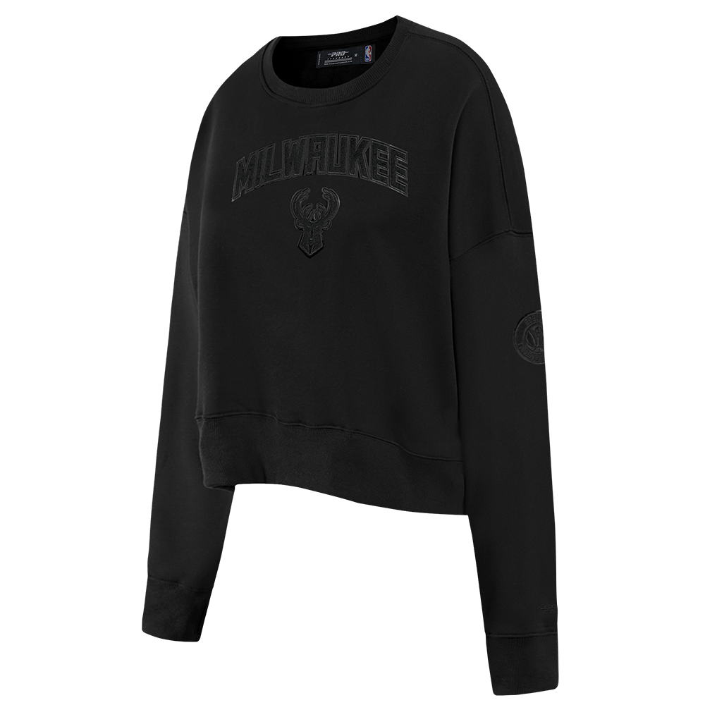 SUDADERA DE CUELLO REDONDO NBA MILWAUKEE BUCKS CLASSIC 3BK PARA MUJER