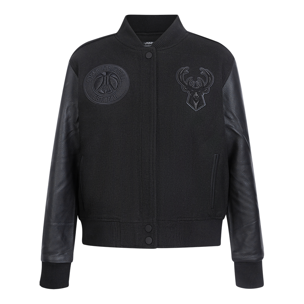 CHAMARRA UNIVERSITARIA NBA MILWAUKEE BUCKS CLASSIC 3BK PARA MUJER