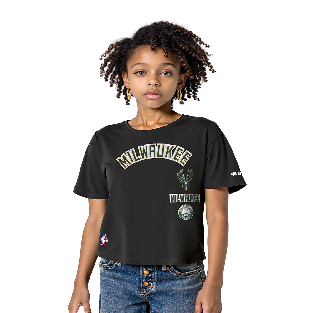 PLAYERA NBA MILWAUKEE BUCKS RETRO CLASSICS PARA NIÑA