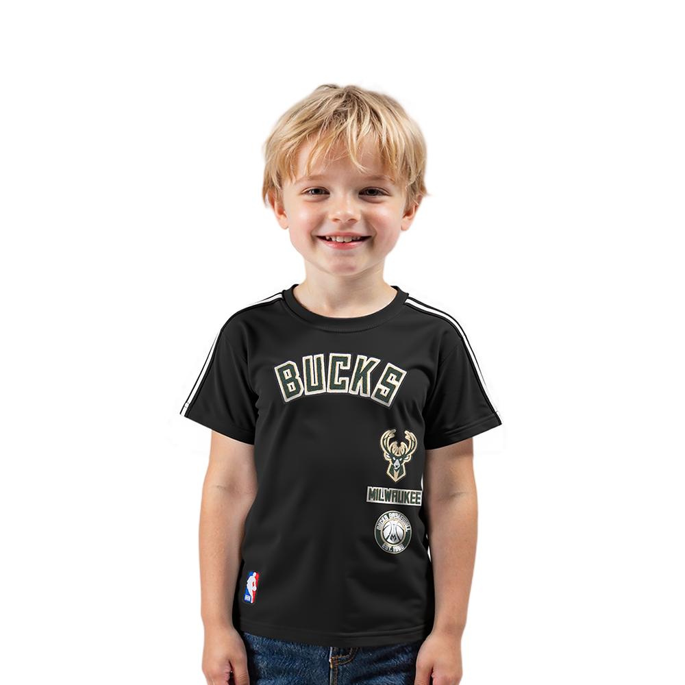 PLAYERA NBA MILWAUKEE BUCKS RETRO CLASSICS PARA BEBÉ NIÑO