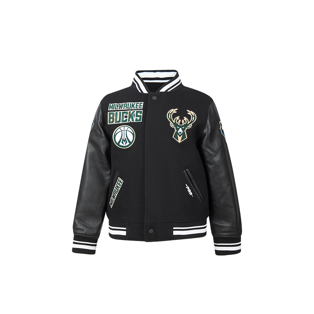 CHAMARRA UNIVERSITARIA NBA MILWAUKEE BUCKS RETRO CLASSICS PARA BEBÉ NIÑO