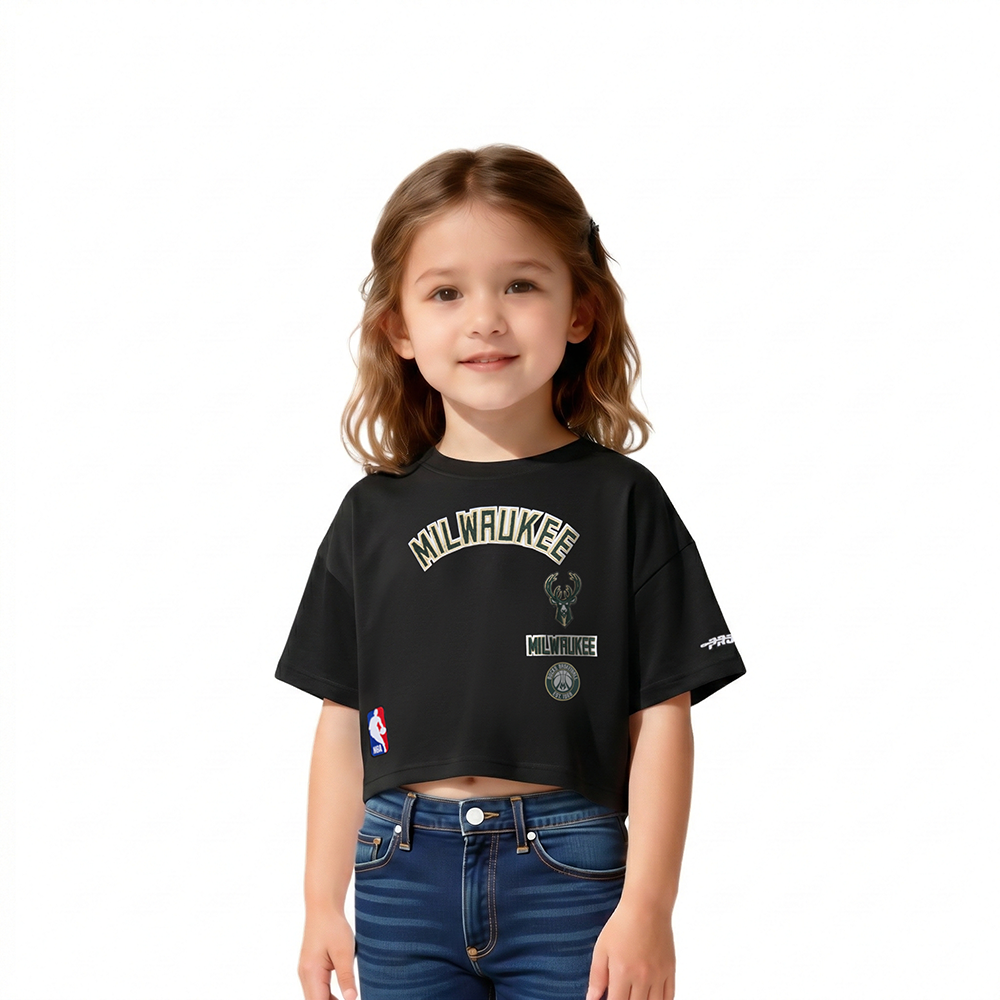 PLAYERA NBA MILWAUKEE BUCKS RETRO CLASSICS PARA BEBÉ NIÑA