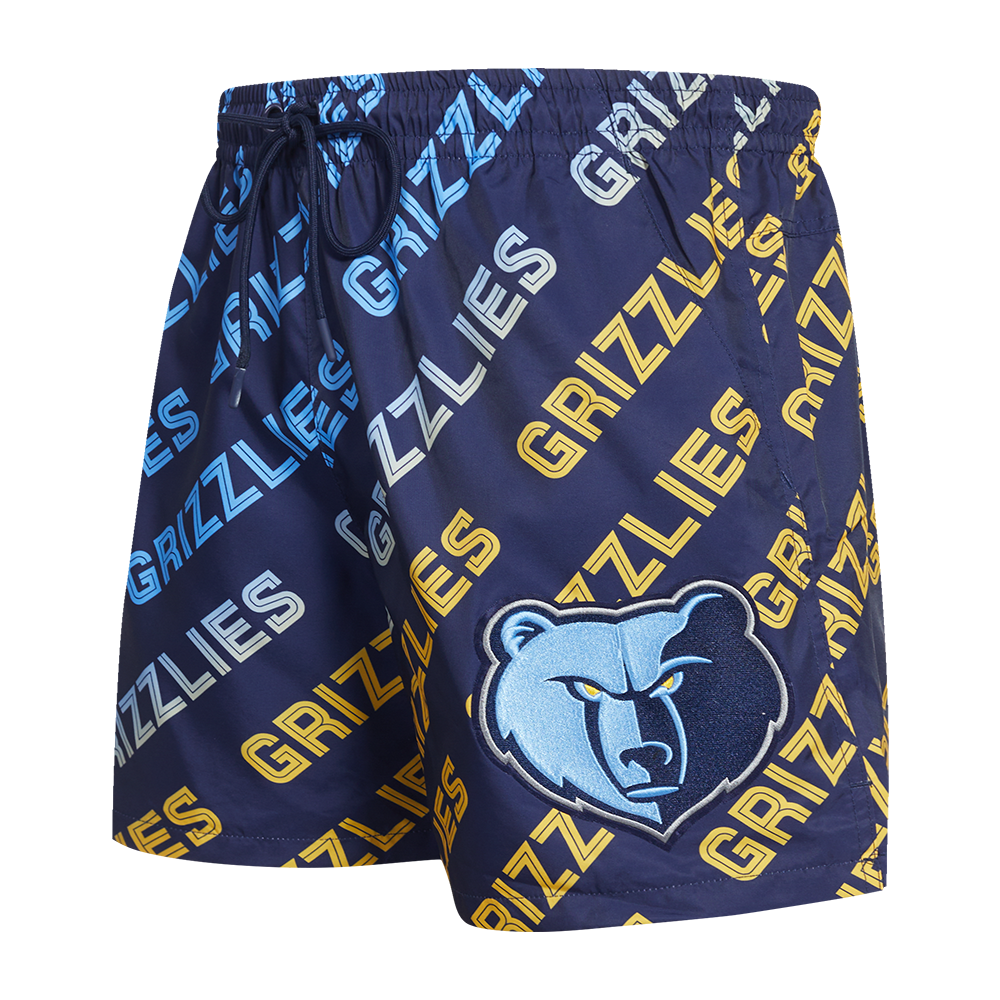 SHORTS DE ALGODÓN NBA MEMPHIS GRIZZLIES OMBRE WORDMARK AOP