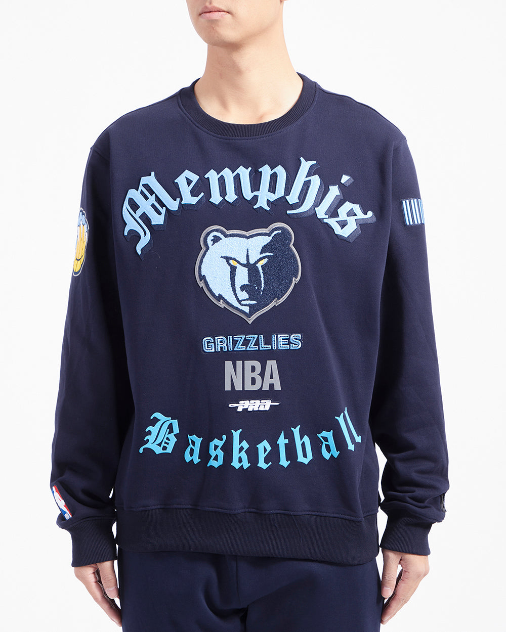 SUDADERA DE CUELLO REDONDO NBA MEMPHIS GRIZZLIES OLD ENGLISH