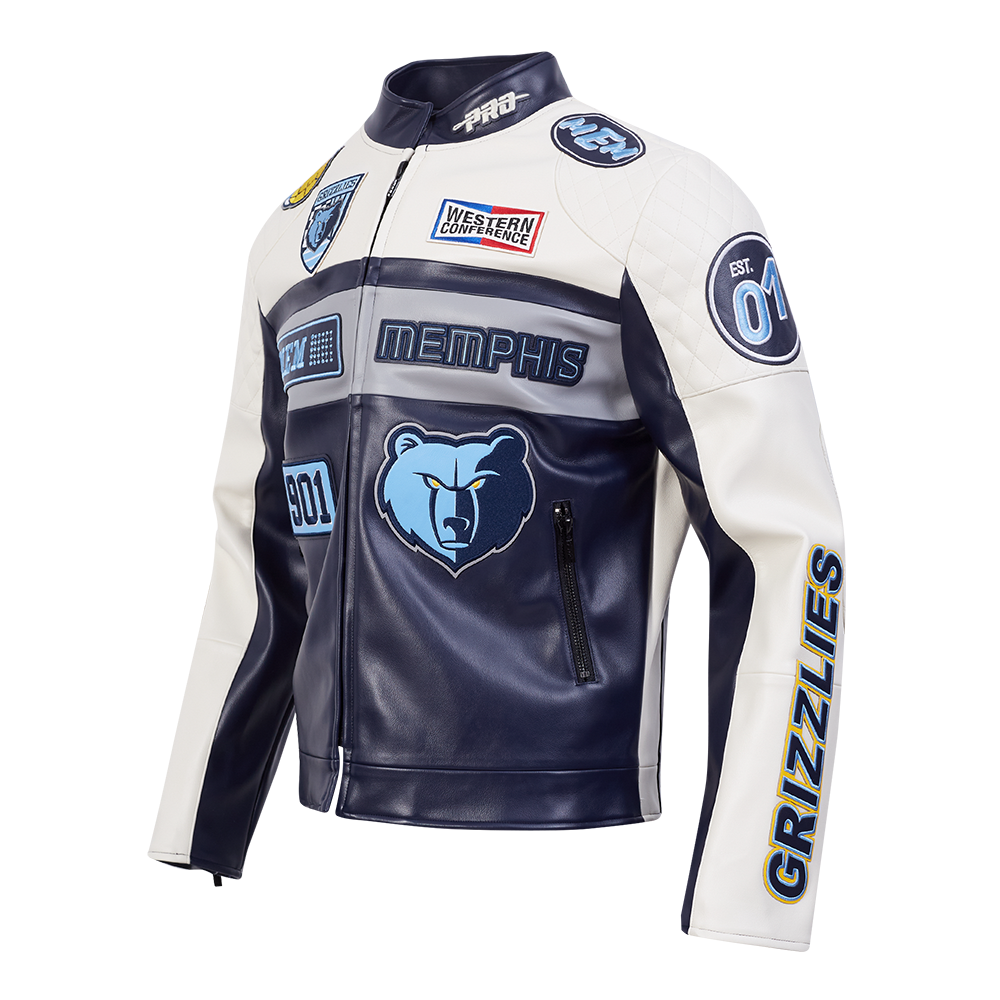 CHAMARRA DE PIEL NBA MEMPHIS GRIZZLIES MOTO JACKET