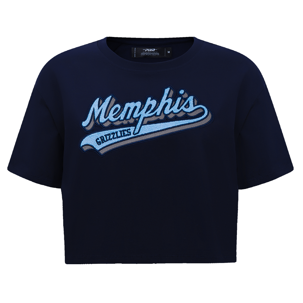 PLAYERA CROP NBA MEMPHIS GRIZZLIES SCRIPT TAIL PARA MUJER