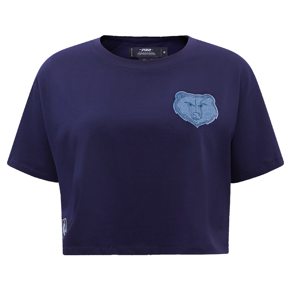 PLAYERA CROP NBA MEMPHIS GRIZZLIES VARSITY BLUES PARA MUJER