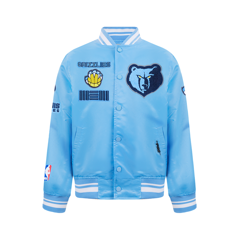 CHAMARRA DE SATIN NBA MEMPHIS GRIZZLIES RETRO CLASSICS PARA NIÑO JUNIOR