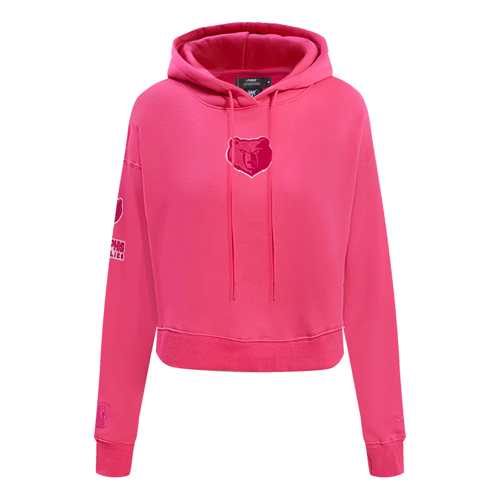 SUDADERA CON GORRO NBA MEMPHIS GRIZZLIES CLASSIC TRIPLE PINK PARA MUJER