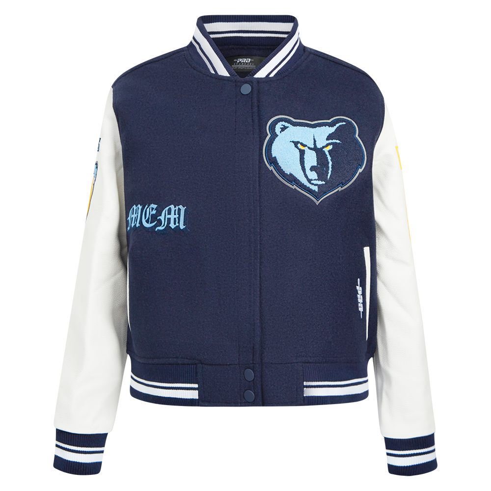 CHAMARRA UNIVERSITARIA NBA MEMPHIS GRIZZLIES OLD ENGLISH PARA MUJER