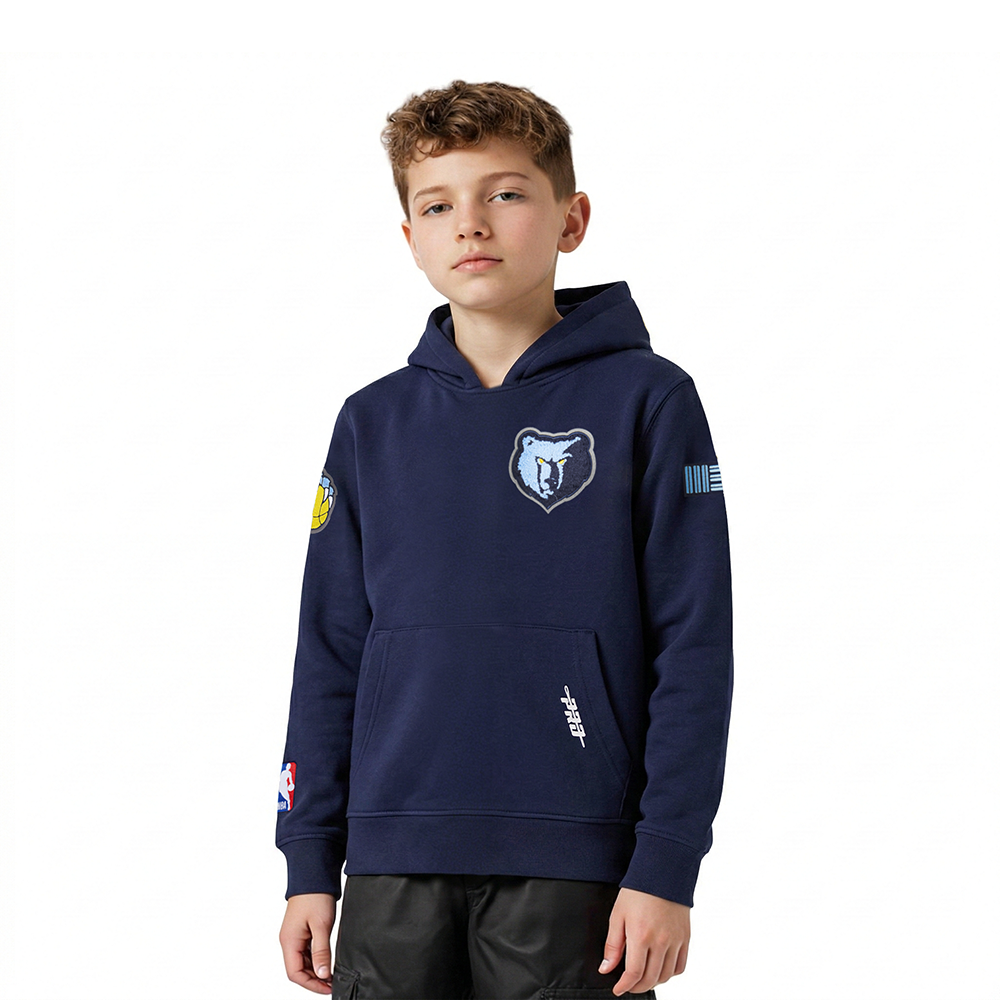 SUDADERA CON GORRO NBA MEMPHIS GRIZZLIES CLASSIC CHENILLE PARA NIÑO
