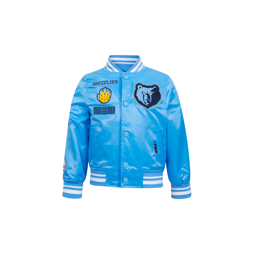 CHAMARRA DE SATIN NBA MEMPHIS GRIZZLIES RETRO CLASSICS PARA BEBÉ NIÑO