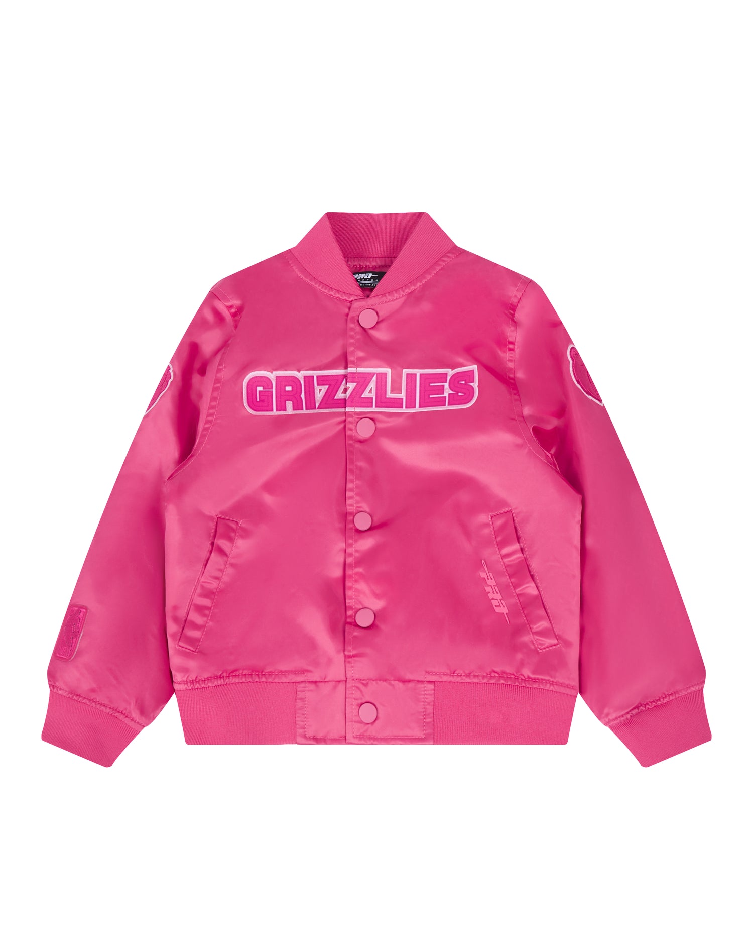 CHAMARRA DE SATIN NBA MEMPHIS GRIZZLIES CLASSIC TRIPLE PINK PARA BEBÉ NIÑA