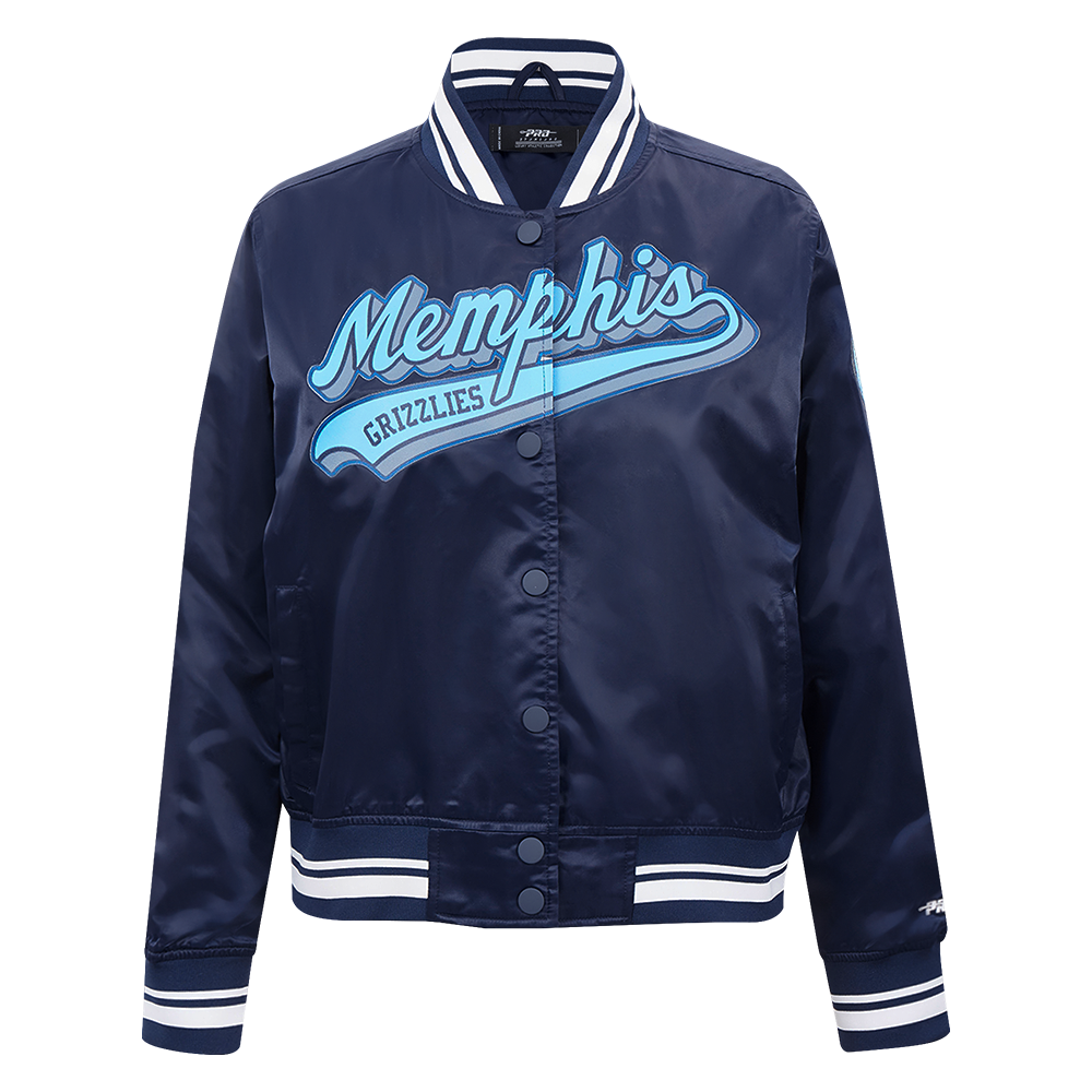 CHAMARRA DE SATÍN NBA MEMPHIS GRIZZLIES SCRIPT TAIL PARA MUJER
