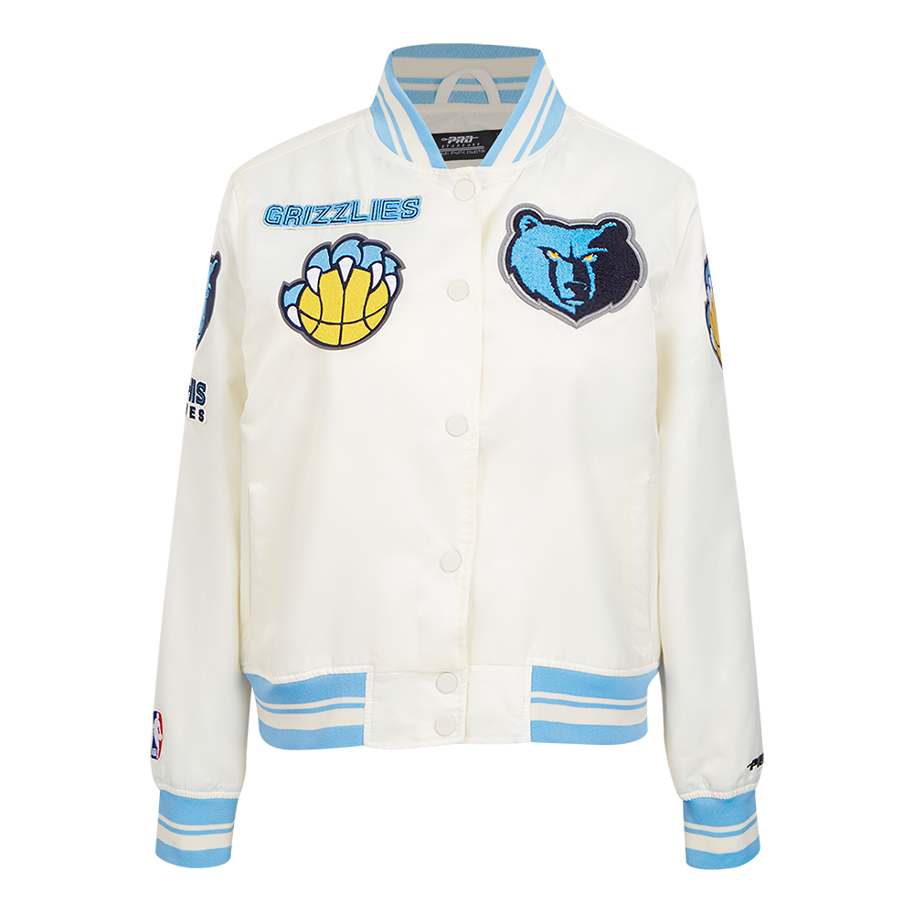CHAMARRA DE SATÍN NBA MEMPHIS GRIZZLIES RETRO CLASSICS PARA MUJER