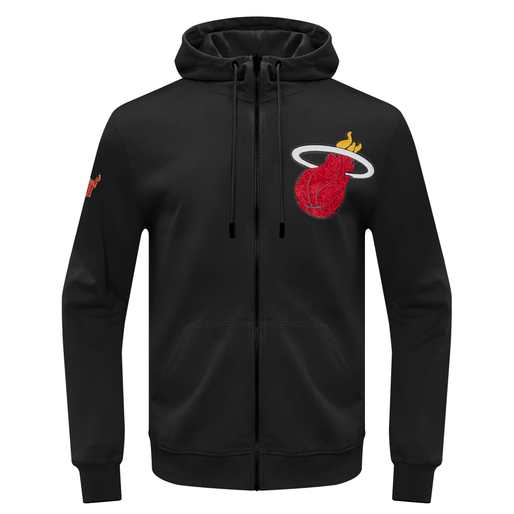 SUDADERA CON CIERRE NBA MIAMI HEAT CLASSIC CHENILLE