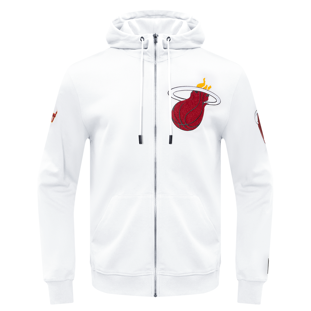 SUDADERA CON CIERRE NBA MIAMI HEAT CLASSIC CHENILLE