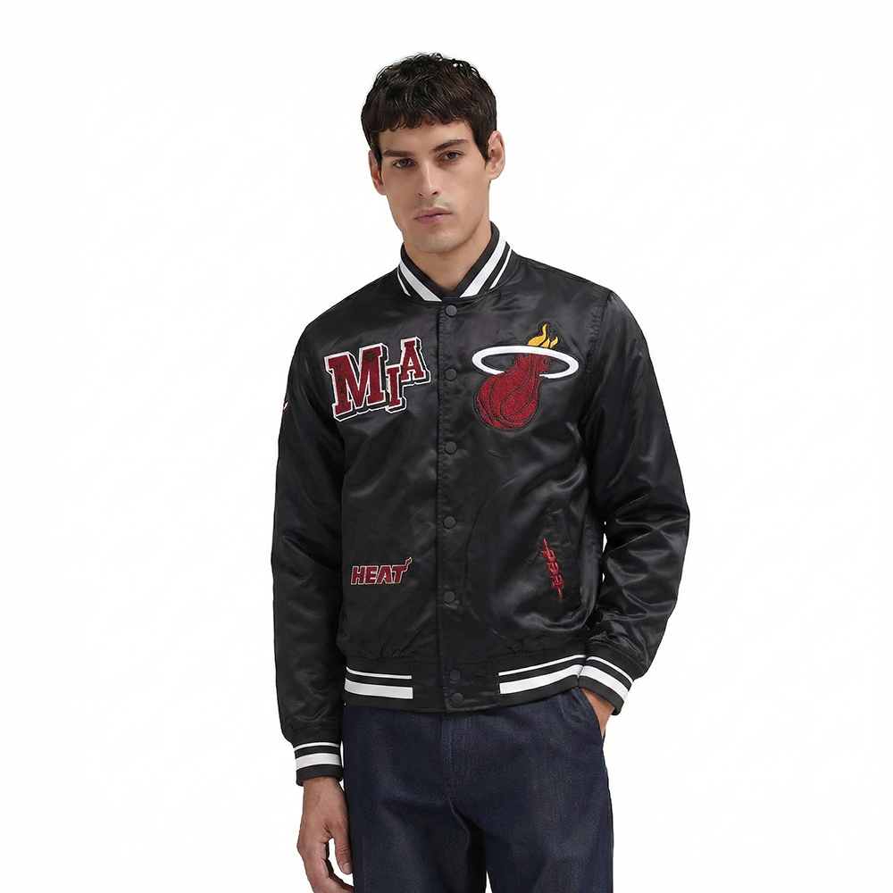 CHAMARRA DE SATIN NBA MIAMI HEAT BEST OF