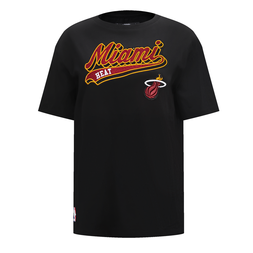 PLAYERA BOYFRIEND NBA MIAMI HEAT SCRIPT TAIL PARA MUJER