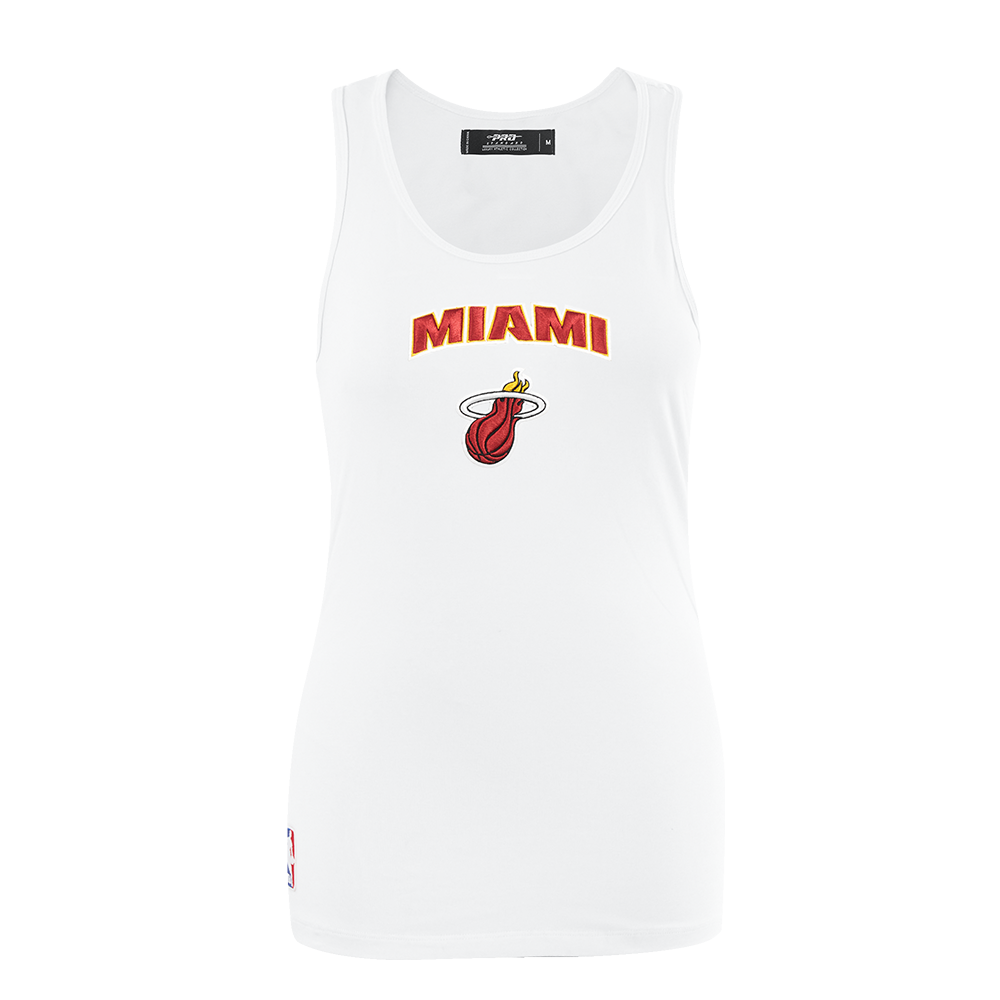 PLAYERA DE TIRANTES DE CORTE RELAJADO NBA MIAMI HEAT CLASSIC ESSENTIALS PARA MUJER