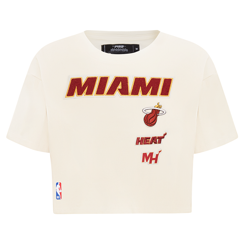 PLAYERA CROP NBA MIAMI HEAT RETRO CLASSICS PARA MUJER