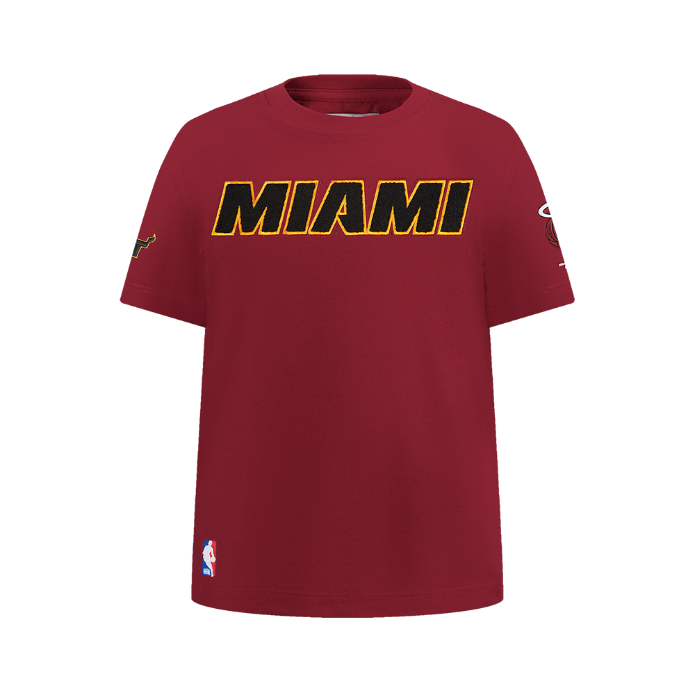 PLAYERA NBA MIAMI HEAT CLASSIC CHENILLE PARA NIÑO JUNIOR