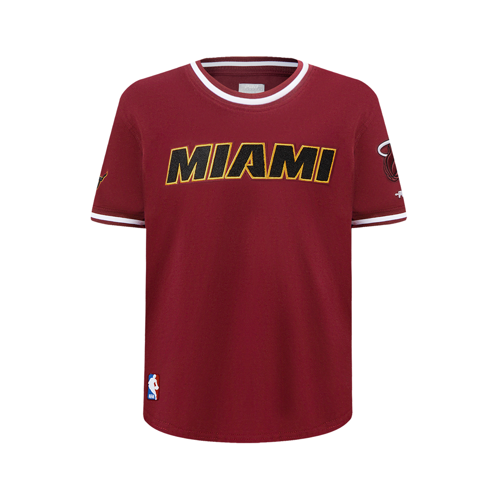 PLAYERA NBA MIAMI HEAT CLASSIC CHENILLE PARA NIÑO JUNIOR