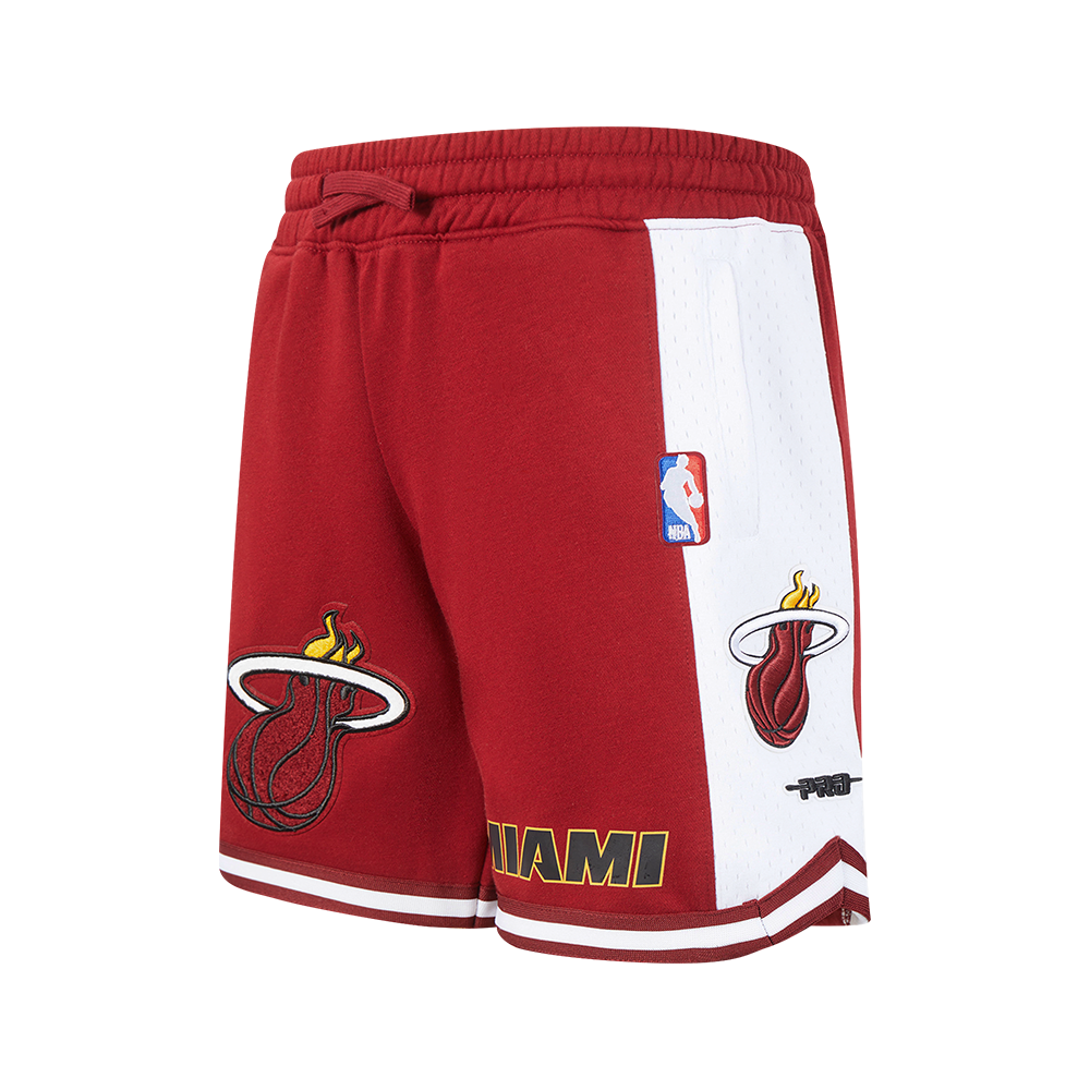SHORTS DE BASQUETBOL NBA MIAMI HEAT CLASSIC CHENILLE PARA NIÑO JUNIOR