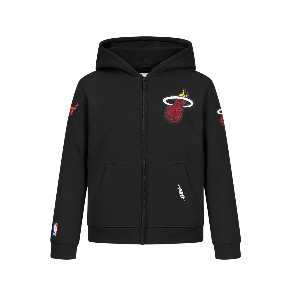 SUDADERA CON CIERRE NBA MIAMI HEAT CLASSIC CHENILLE PARA NIÑO JUNIOR