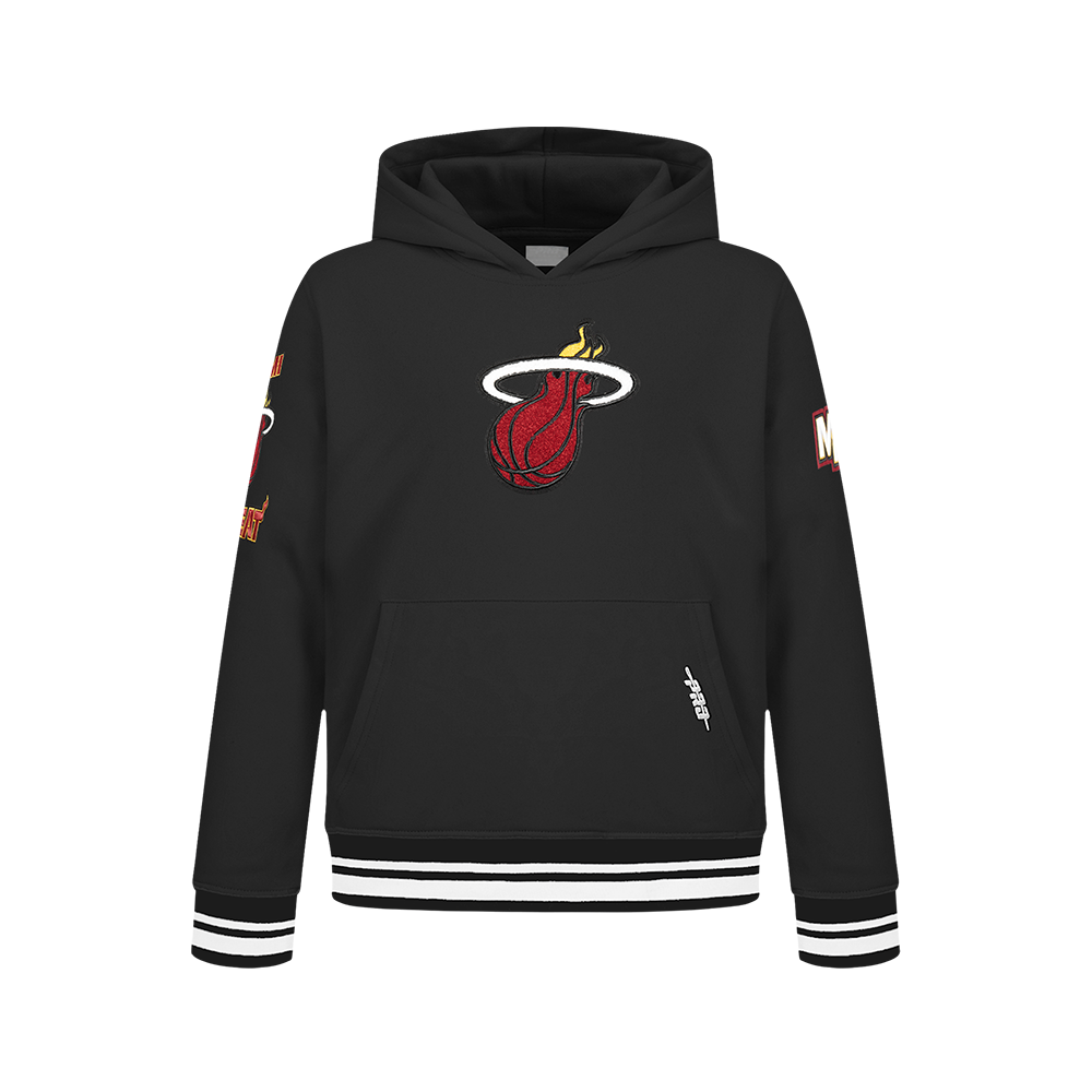 SUDADERA CON GORRO NBA MIAMI HEAT RETRO CLASSICS PARA NIÑO JUNIOR