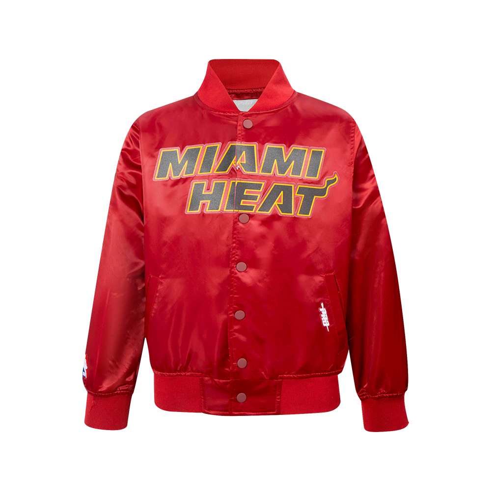CHAMARRA DE SATIN NBA MIAMI HEAT CLASSIC CHENILLE PARA NIÑO JUNIOR