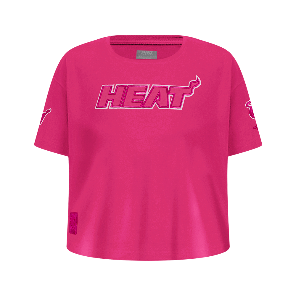 PLAYERA NBA MIAMI HEAT CLASSIC TRIPLE PINK PARA NIÑA JUNIOR
