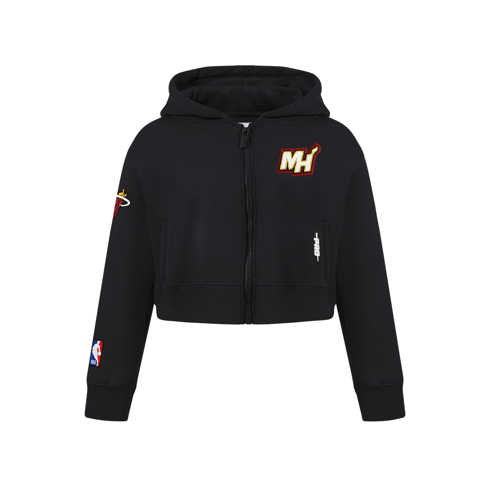 SUDADERA CON CIERRE NBA MIAMI HEAT CLASSIC ESSENTIALS PARA NIÑA JUNIOR