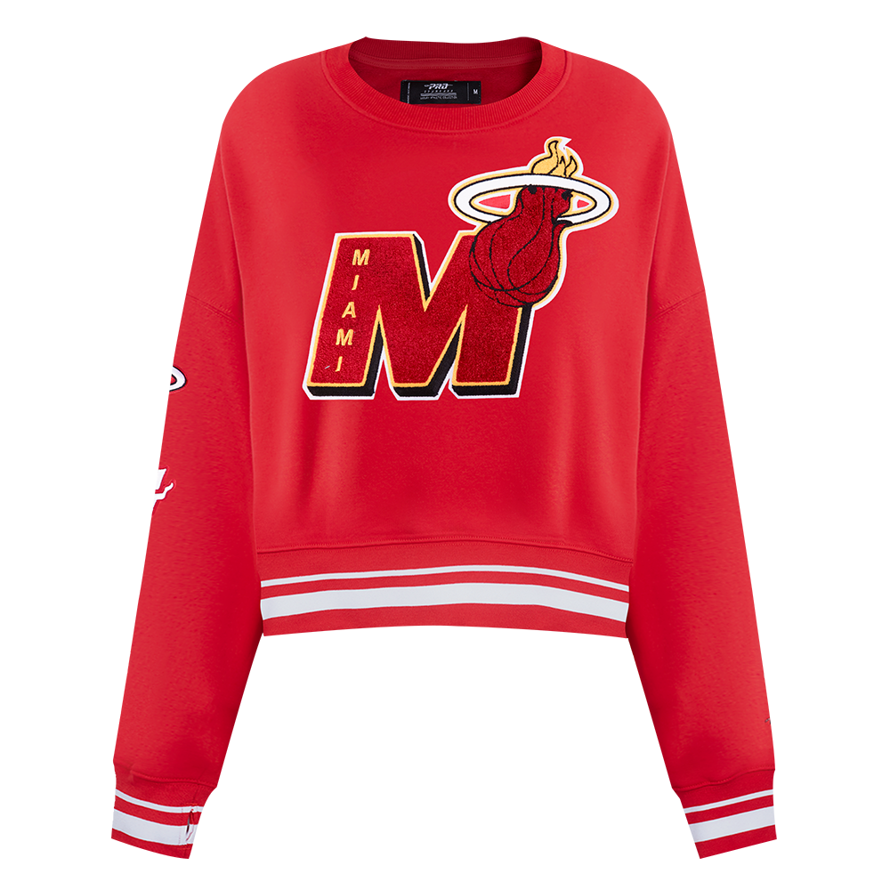 SUDADERA DE CUELLO REDONDO NBA MIAMI HEAT MASH UP PARA MUJER